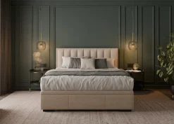 Hauss Łóżka Do Sypialni|Łóżka Tapicerowane*Łóżko tapicerowane z pojemnikiem Koral Slim