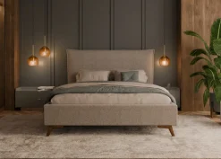 Hauss Łóżka Do Sypialni|Łóżka Tapicerowane*Łóżko tapicerowane z pojemnikiem i stelażem Kama