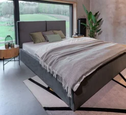 Hauss Łóżka Tapicerowane*Łóżko tapicerowane z pojemnikiem na pościel Bari
