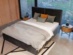 Hauss Łóżka Tapicerowane*Łóżko tapicerowane z pojemnikiem na pościel Bari