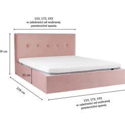 Hauss Łóżka Tapicerowane*Łóżko tapicerowane z pojemnikiem na pościel Look