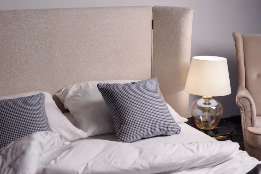 Hauss Łóżka Do Sypialni|Łóżka Tapicerowane*Łóżko tapicerowane z wysokim wezgłowiem Monte