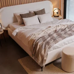 Hauss Łóżka Do Sypialni|Łóżka Tapicerowane*Łóżko tapicerowane z zaokrąglonym wezgłowiem Luna