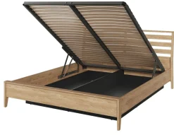 Lenart Łóżka Drewniane*Łóżko 180x200 z pojemnikiem na pościel Cozy CZ-02(180) dąb olejowany