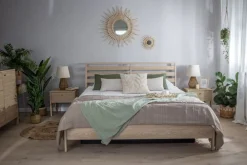 Lenart Łóżka Drewniane*Łóżko 180x200 z pojemnikiem na pościel Cozy CZ-02(180) dąb olejowany