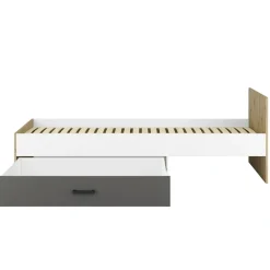 Dzieci ML Meble Łóżka Młodzieżowe|Łóżka Do Pokoju Dziecięcego*Łóżko z pojemnikiem na pościel 90x200 FINI 09