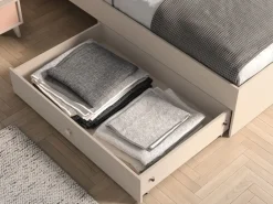 Dzieci ML Meble Łóżka Młodzieżowe|Łóżka Do Pokoju Dziecięcego*Łóżko z tapicerowanym zagłówkiem Mevel 08