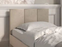 Dzieci ML Meble Łóżka Młodzieżowe|Łóżka Do Pokoju Dziecięcego*Łóżko z tapicerowanym zagłówkiem Mevel 08