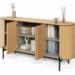 Lenart Komody Do Jadalni|Komody Do Sypialni*Komoda półokrągła Rotto RT-03 dąb vincenza/eukaliptus