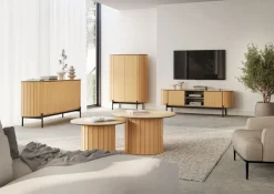 Lenart Komody Do Jadalni|Komody Do Sypialni*Komoda półokrągła Rotto RT-03 dąb vincenza/eukaliptus