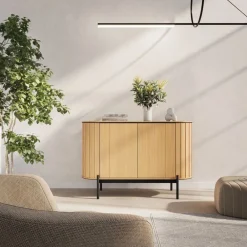 Lenart Komody Do Jadalni|Komody Do Sypialni*Komoda półokrągła Rotto RT-02 dąb vincenza/eukaliptus