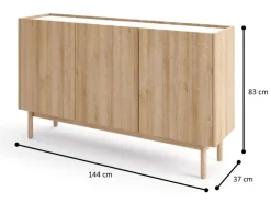 Piaski Komody*Komoda trzydrzwiowa Boho