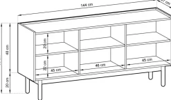 Piaski Komody*Komoda trzydrzwiowa Boho