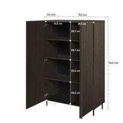 Lenart Szafki I Regały Do Salonu|Komody Do Salonu*Komoda z lamelami do salonu Piemonte PE-05