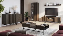 Lenart Szafki I Regały Do Salonu|Komody Do Salonu*Komoda z lamelami do salonu Piemonte PE-05