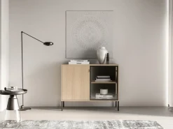 ML Meble Komody Do Biura|Komody Do Przedpokoju*Komoda z podświetlaną witryną Barnee 03