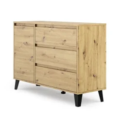 Mebelbos Komody Do Biura|Komody Do Przedpokoju*Komoda z szufladami i szafką, dąb artisan BORG