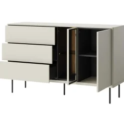 Lenart Ławy I Stoliki Do Pokoju Młodzieżowego|Ławy I Stoliki Do Salonu*Komoda z szufladami przeszklona Epiro EP-03 kaszmirowa + dąb ciemny