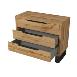 Helvetia Komody Do Przedpokoju|Komody Do Sypialni*Komoda z trzema szufladami Halle S dąb wotan