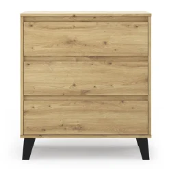 Mebelbos Komody Do Biura|Komody Do Przedpokoju*Komoda z trzema szufladami, dąb artisan BORG