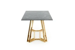 Halmar Stoły*KONAMI stół, blat - czarny marmur, nogi - złoty (2p=1szt)1 sztuka