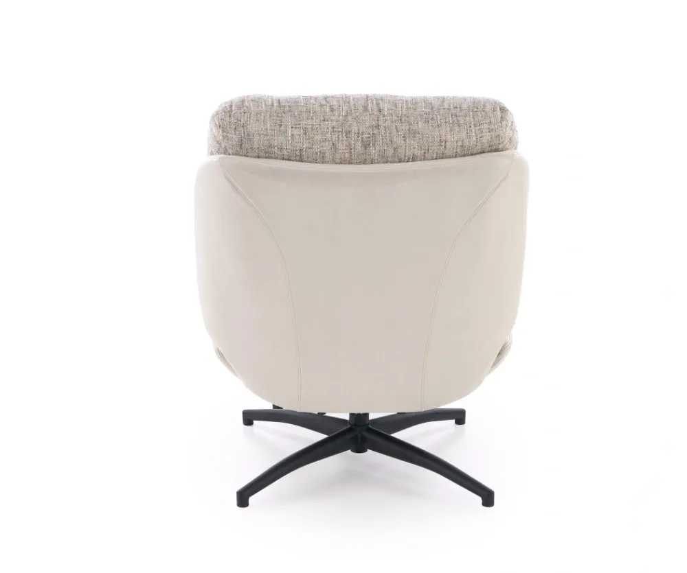 Halmar Fotele*KRONOS fotel z podnóżkiem, beżowy / wielobarwny (1p=1szt)1 sztuka