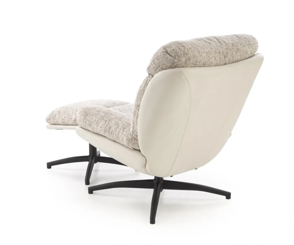 Halmar Fotele*KRONOS fotel z podnóżkiem, beżowy / wielobarwny (1p=1szt)1 sztuka