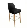 ArteHome Taborety I Hokery*Krzesło barowe Asprey tapicerowany czarny welur