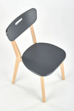 Hauss Krzesła Do Jadalni|Krzesła*Krzesło bukowe grafitowe Niko