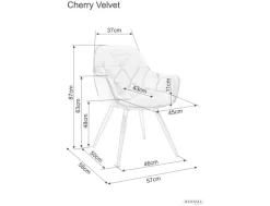 Signal Krzesła Do Jadalni|Fotele Do Sypialni*Krzesło Cherry Velvet
