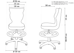 Dzieci Entelo Krzesła Do Biurka Do Pokoju Dziecięcego*Krzesło dziecięce Petit szary Velvet 03 rozmiar 3 WK+P