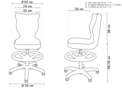 Dzieci Entelo Krzesła Do Biurka Do Pokoju Dziecięcego*Krzesło dziecięce Petit szary Visto 08 rozmiar 4 WK+P