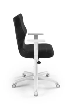 Entelo Krzesła Do Biurka Do Pokoju Młodzieżowego*Krzesło młodzieżowe Duo biały Velvet 17 rozmiar 5