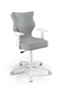 Entelo Krzesła Do Biurka Do Pokoju Młodzieżowego*Krzesło młodzieżowe Duo biały Velvet 03 rozmiar 5