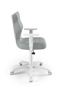 Entelo Krzesła Do Biurka Do Pokoju Młodzieżowego*Krzesło młodzieżowe Duo biały Velvet 03 rozmiar 5