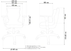 Entelo Krzesła Do Biurka Do Pokoju Młodzieżowego*Krzesło młodzieżowe Duo czarny Jasmine 33 rozmiar 6