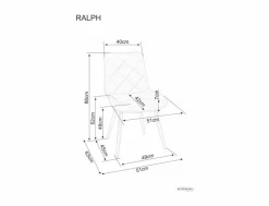 Signal Krzesła Do Jadalni|Krzesła*Krzesło Ralph Velvet
