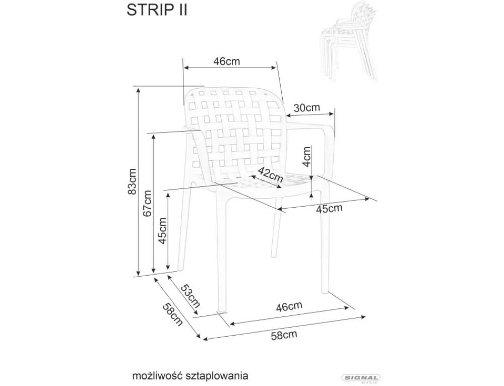 Signal Wypoczynkowe*Krzesło Strip