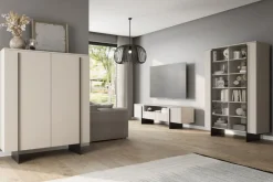 Bogart Witryny*LARENA WITRYNA 120 2D - cashmere / czarne nogi