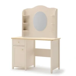 Dzieci Lenart Biurka Do Pokoju Młodzieżowego|Biurka Do Pokoju Dziecięcego*biurko z nadstawką Story SO-03 + SO-06, toaletka beż piaskowy/dąb vincenza bielona