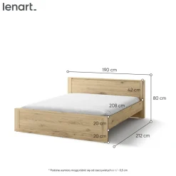 Lenart Łóżka Do Sypialni|Łóżka Drewniane*łóżko 180 Idea ID-08 sanremo