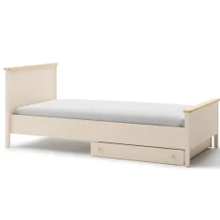 Dzieci Lenart Łóżka Młodzieżowe|Łóżka Do Pokoju Dziecięcego*łóżko z materacem 90cm Story SO-16 beż piaskowy/dąb vincenza bielona