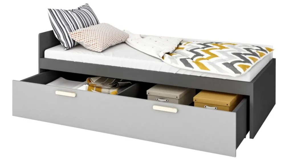 Lenart Łóżka Młodzieżowe|Łóżka Drewniane*łóżko z szufladą na pościel Pok PO-13 + PO-15