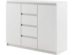Lenart Komody Do Biura|Komody Do Przedpokoju*komoda Idea ID-04 biała w stylu nowoczesnym