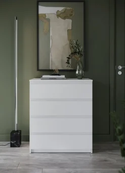 Dzieci Lenart Komody Do Biura|Komody Do Przedpokoju*komoda Idea ID-06 biała  w stylu nowoczesnym
