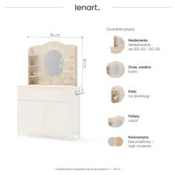 Dzieci Lenart Nadstawki Do Pokoju Młodzieżowego|Nadstawki Do Pokoju Dziecięcego*nadstawka Story SO-06 beż piaskowy/dąb vincenza bielona