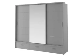 Lenart Szafy Do Przedpokoju|Szafy Do Sypialni*szafa Arti AR-01 z oświetleniem / szara