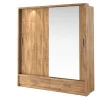 Lenart Szafy Do Przedpokoju|Szafy Do Sypialni*szafa Arti AR-05P z lustrem i oświetleniem dąb stirling