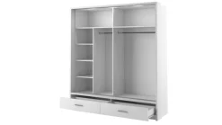 Lenart Szafy Do Przedpokoju|Szafy Do Sypialni*szafa Arti AR-05P z oświetleniem / biała