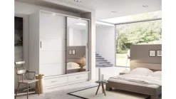 Lenart Szafy Do Przedpokoju|Szafy Do Sypialni*szafa Arti AR-05P z oświetleniem / biała